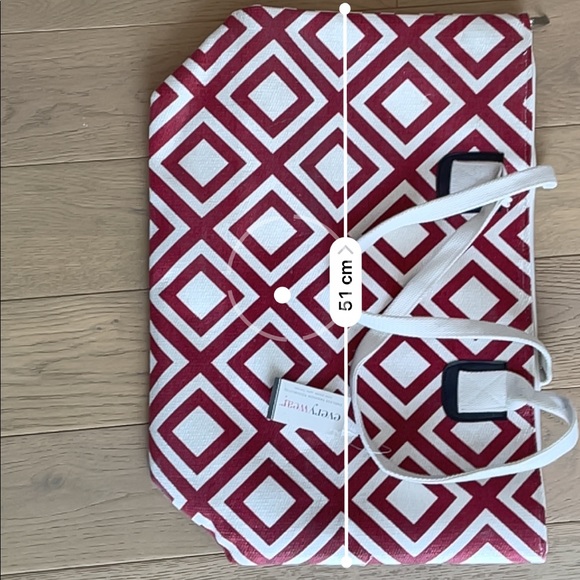 Beach tote with zipper - Picture 2 of 3